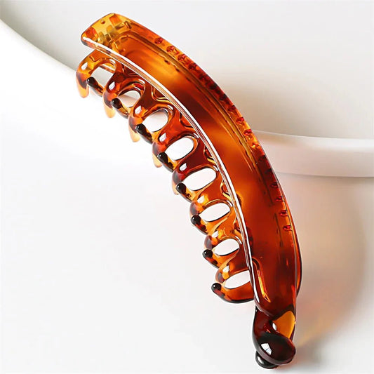 Frosted Solid Color Banana Hair Clips – Fashion Ponytail Barrettes & Hair Claws for Women l F.A Mirage