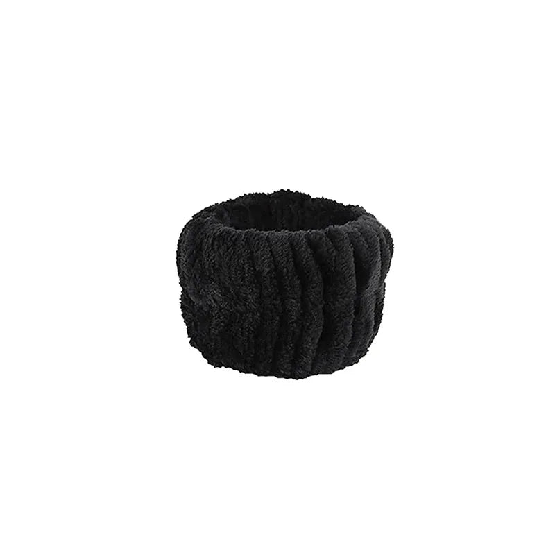 Women's Bow Headband & Wristband Set – Soft Elastic Towel Material for Face Washing, Makeup, Skincare, Yoga & Shower Use