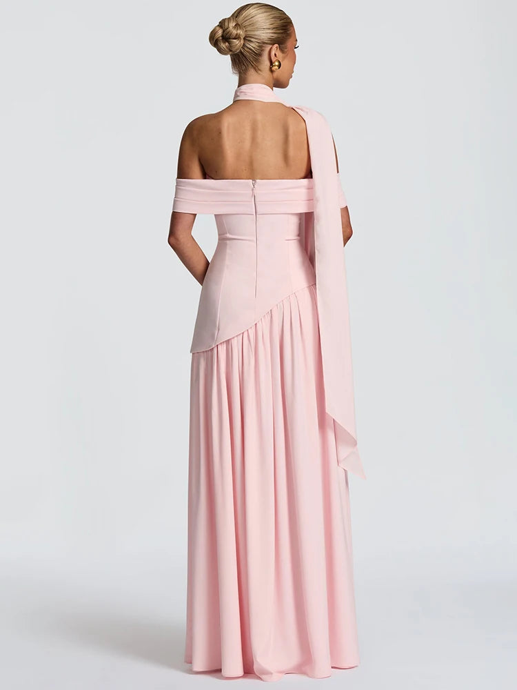 Off-Shoulder Evening Gown