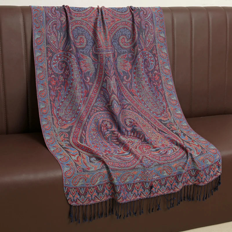 Luxury Brand Autumn Cashmere Pashmina Shawl – Warm Winter Printed Wrap & Cotton Scarf 2025