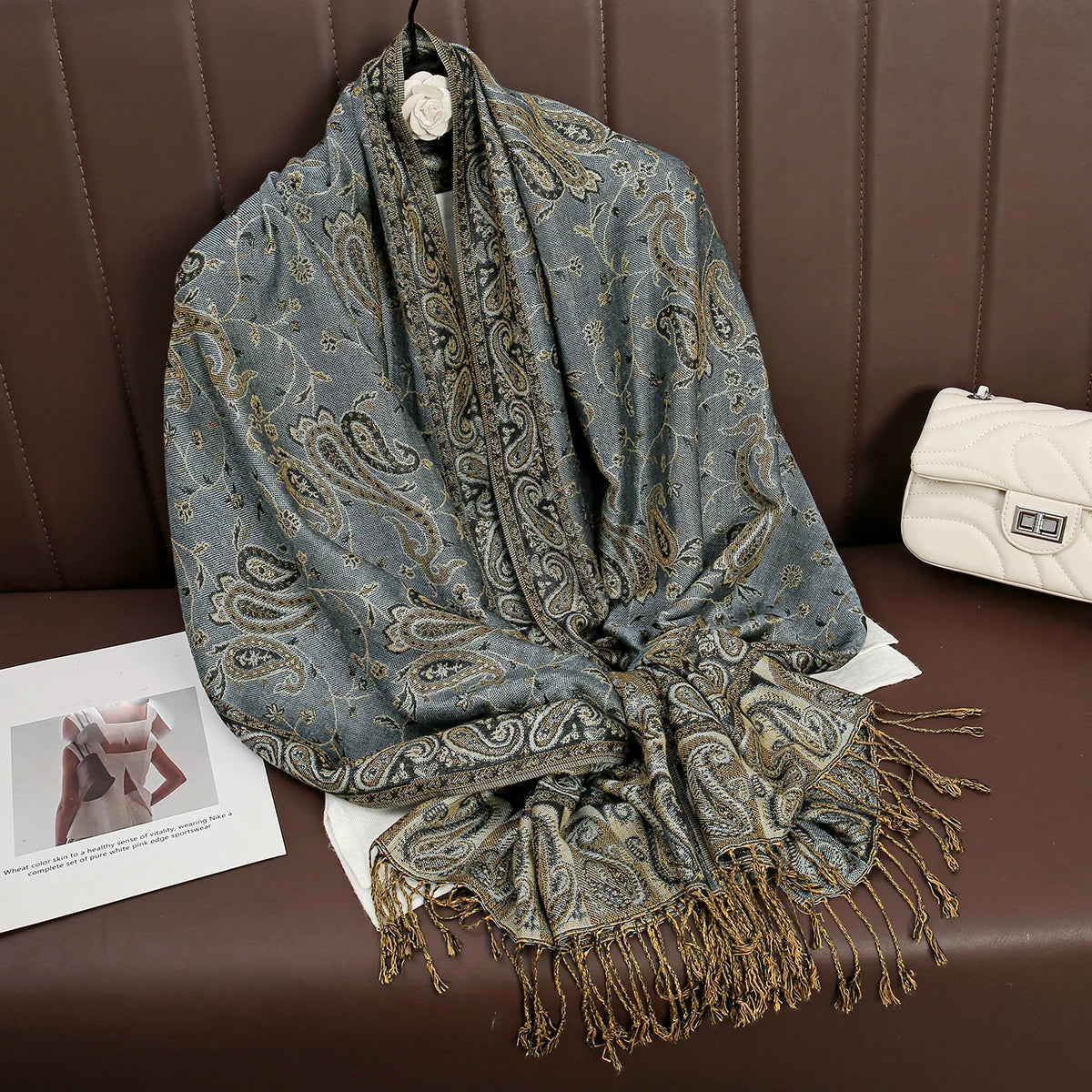 Luxury Brand Autumn Cashmere Pashmina Shawl – Warm Winter Printed Wrap & Cotton Scarf 2025
