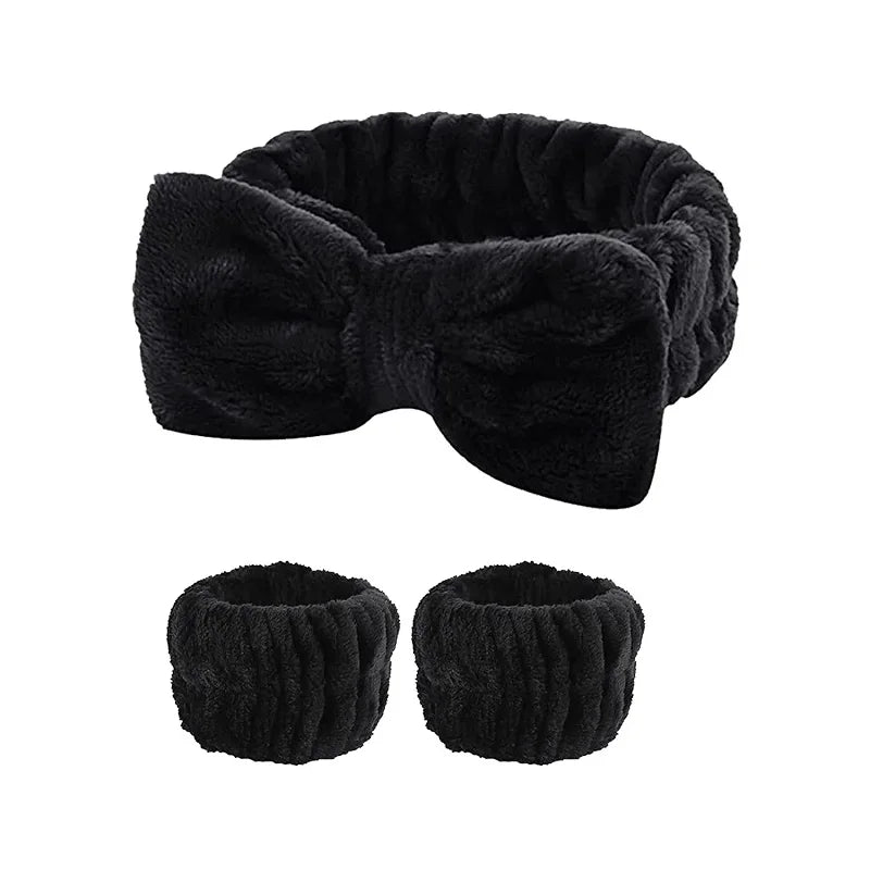 Women's Bow Headband & Wristband Set