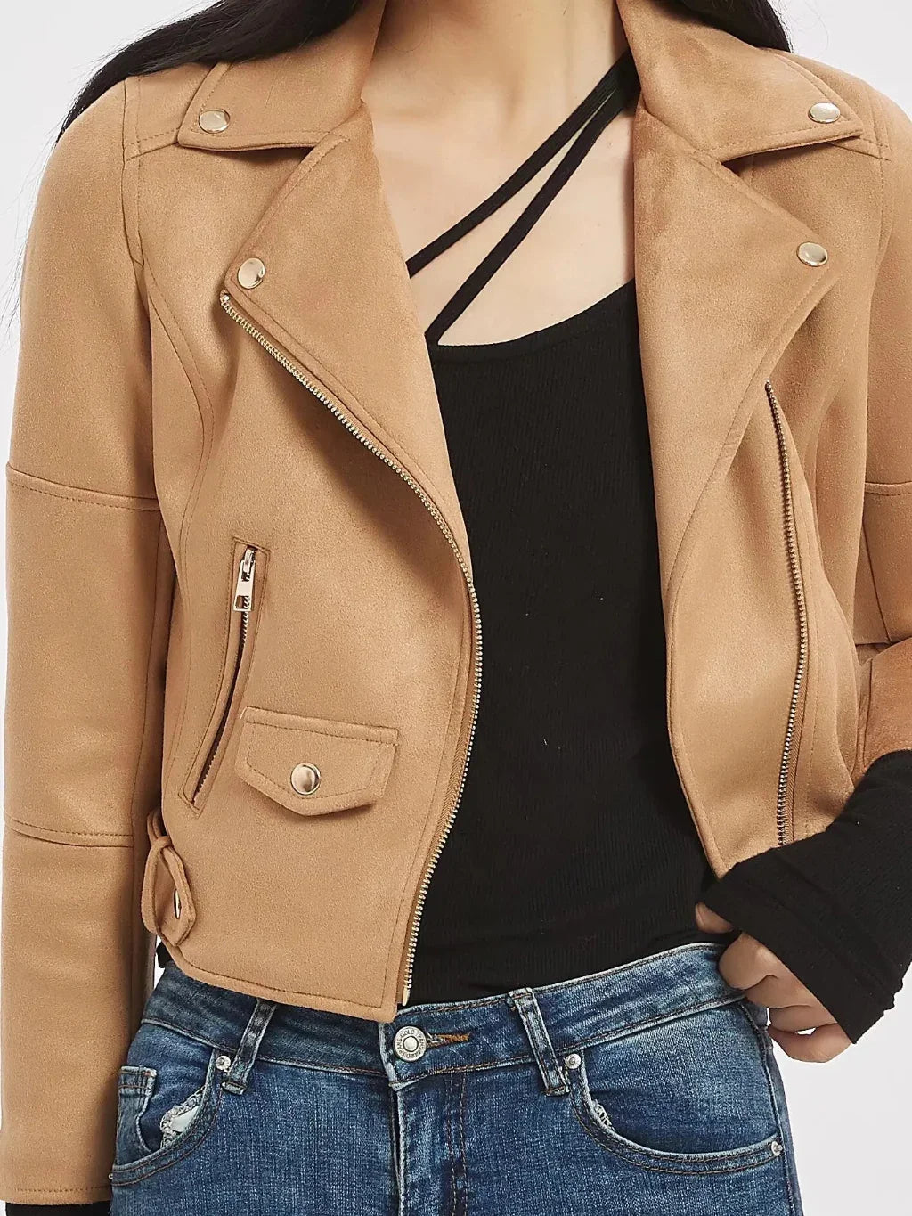 Versatile Soft Faux Suede Jacket