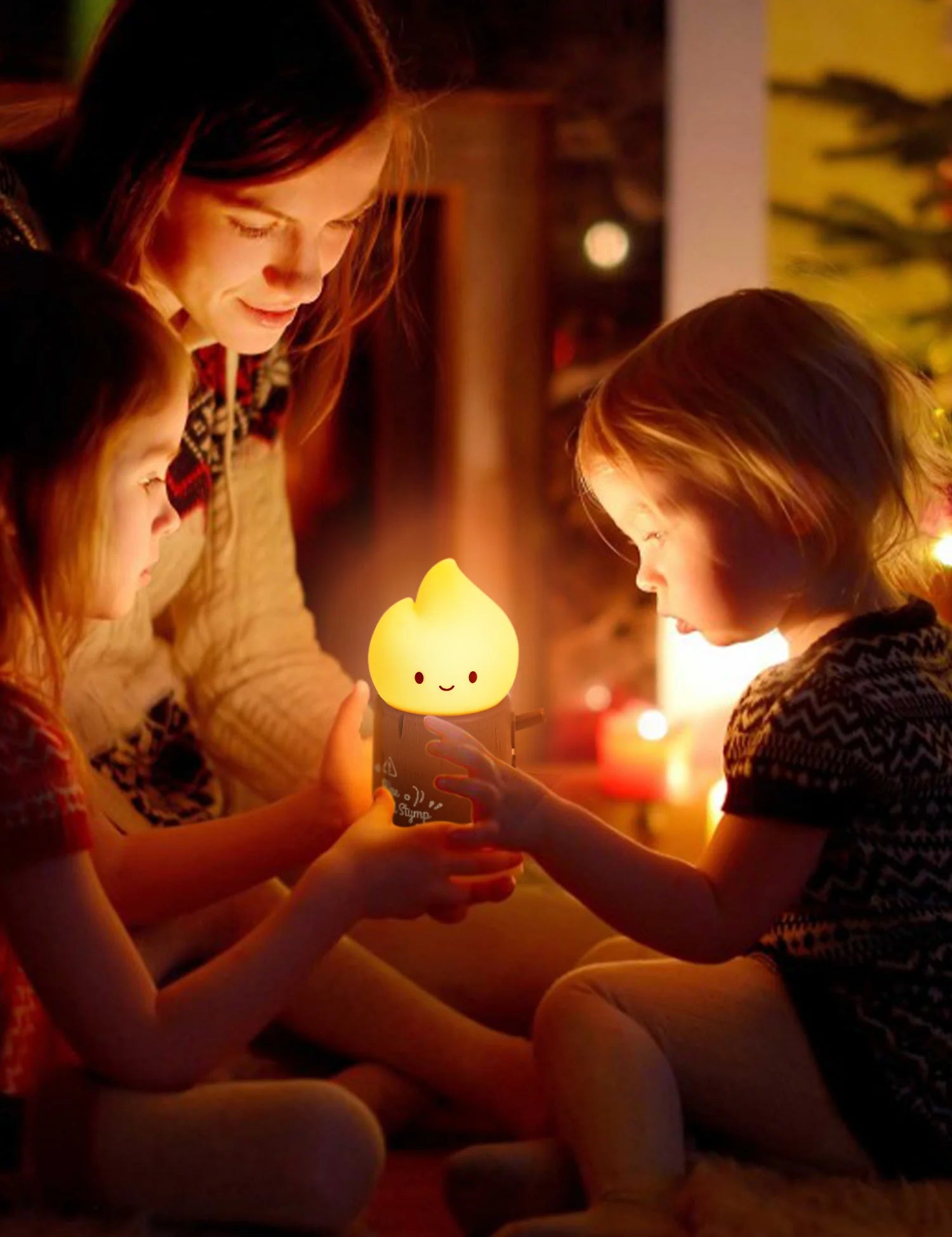 Flameless Night Light Kids Lamp