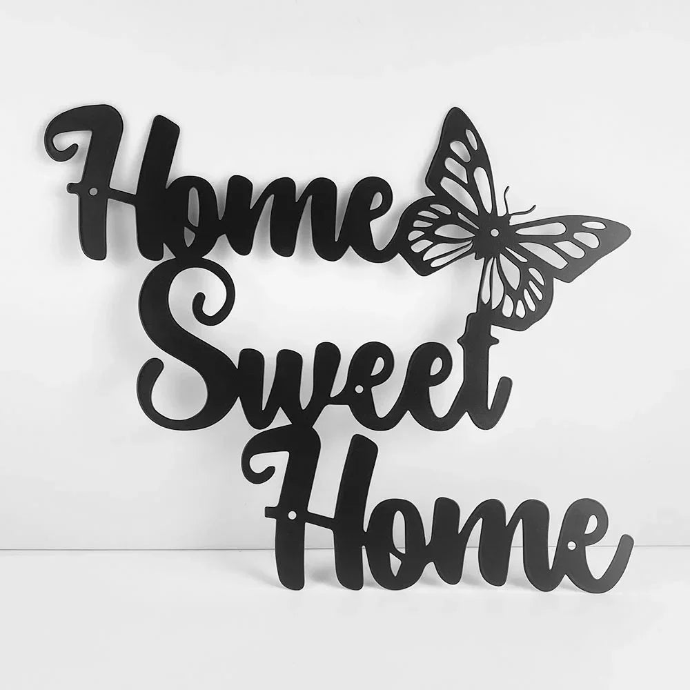 Home Sweet Home Metal Wall Art Decor