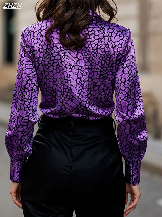 Leopard Print Fashion Blouse