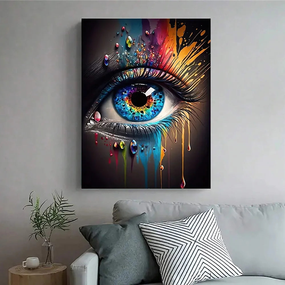Luxury Abstract Eye Canvas Art
