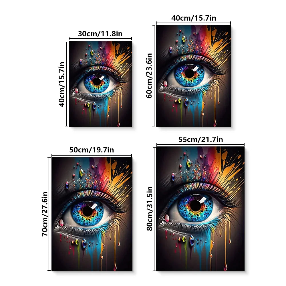 Luxury Abstract Eye Canvas Art