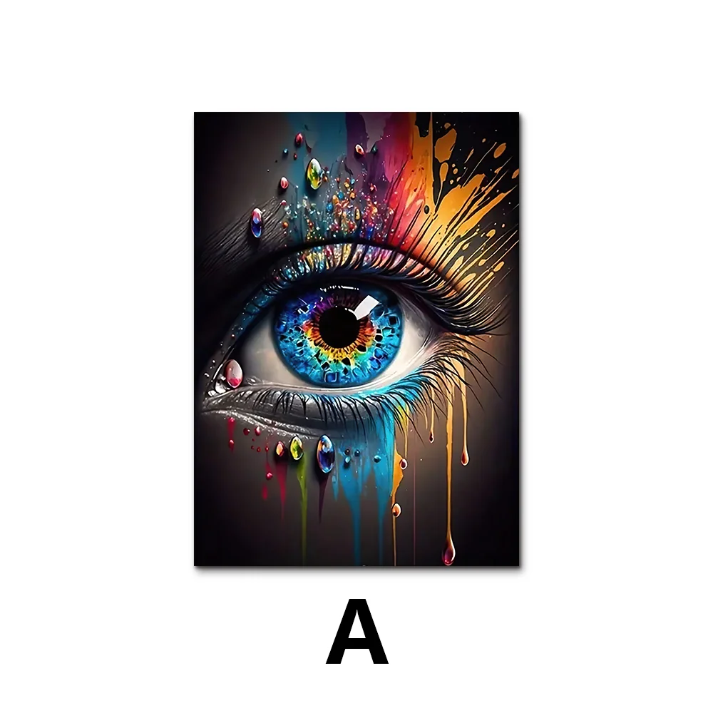 Luxury Abstract Eye Canvas Art
