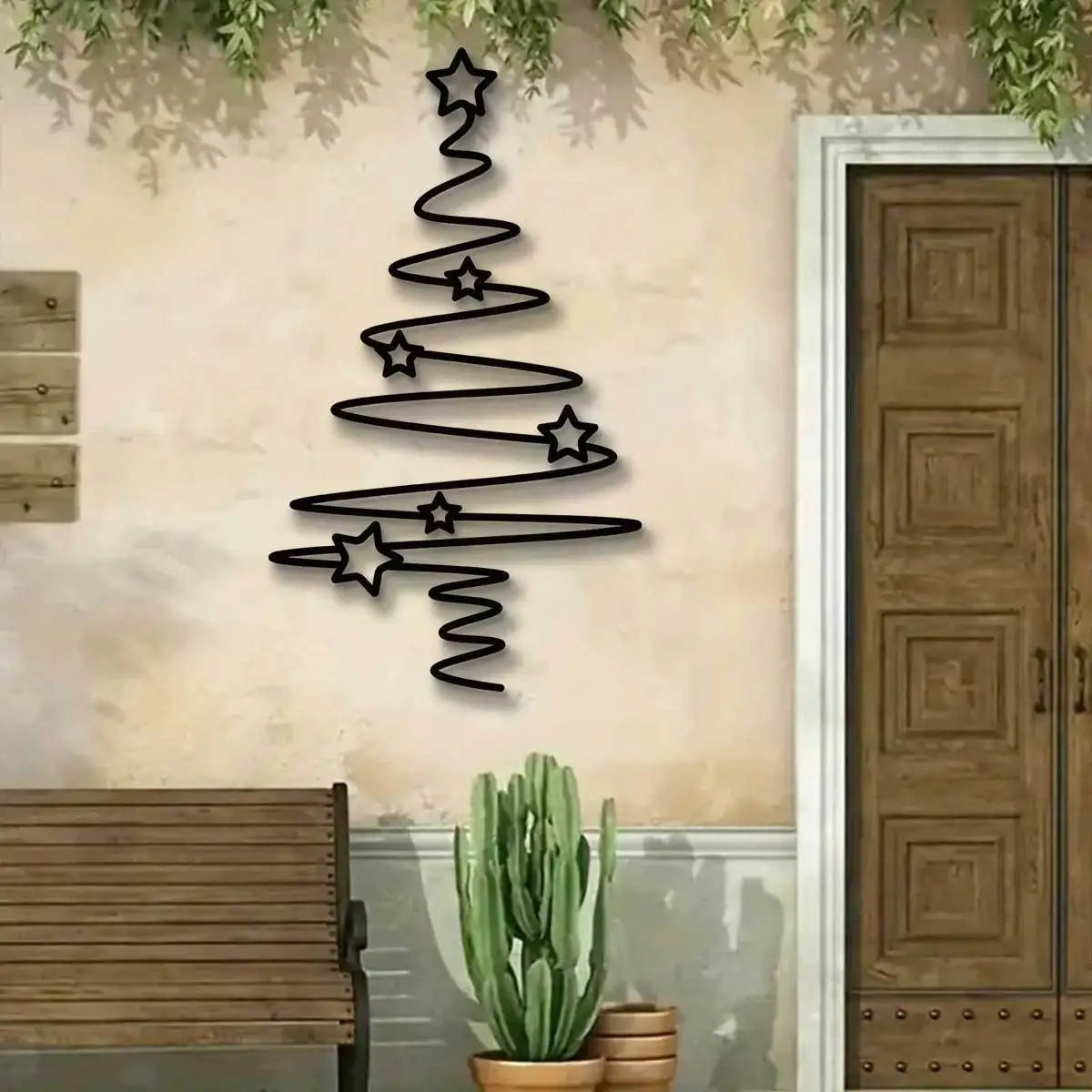 Luxury Black Christmas Tree Art