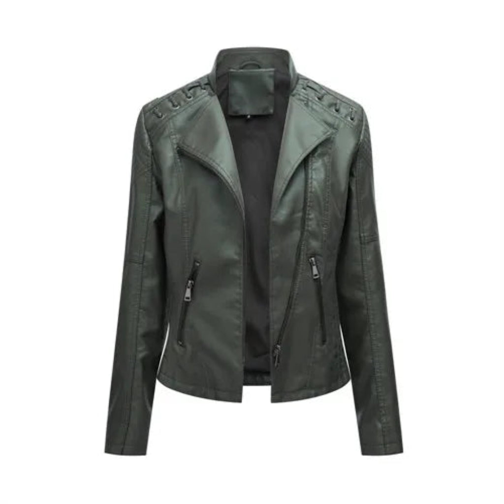 Luxury PU Leather Jacket Women
