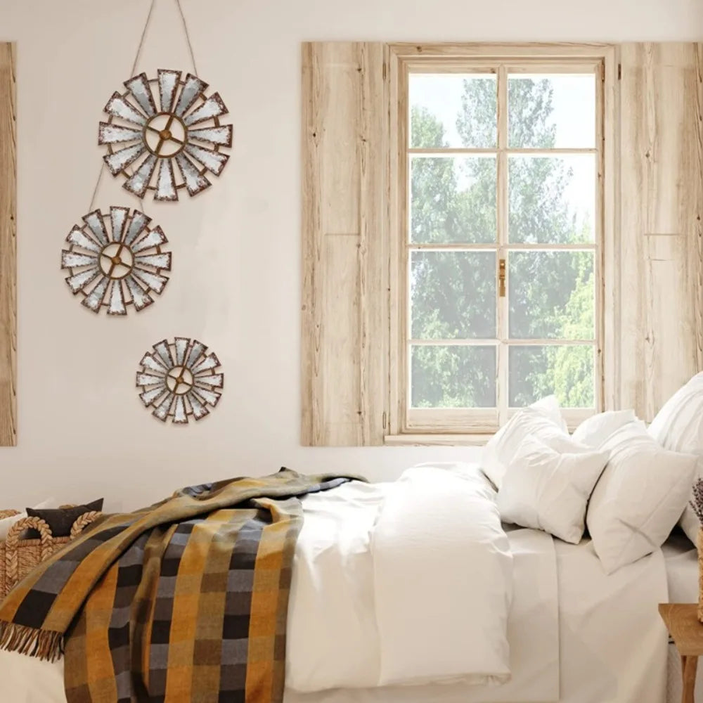 Luxury Rustic Wooden Windmill Decor