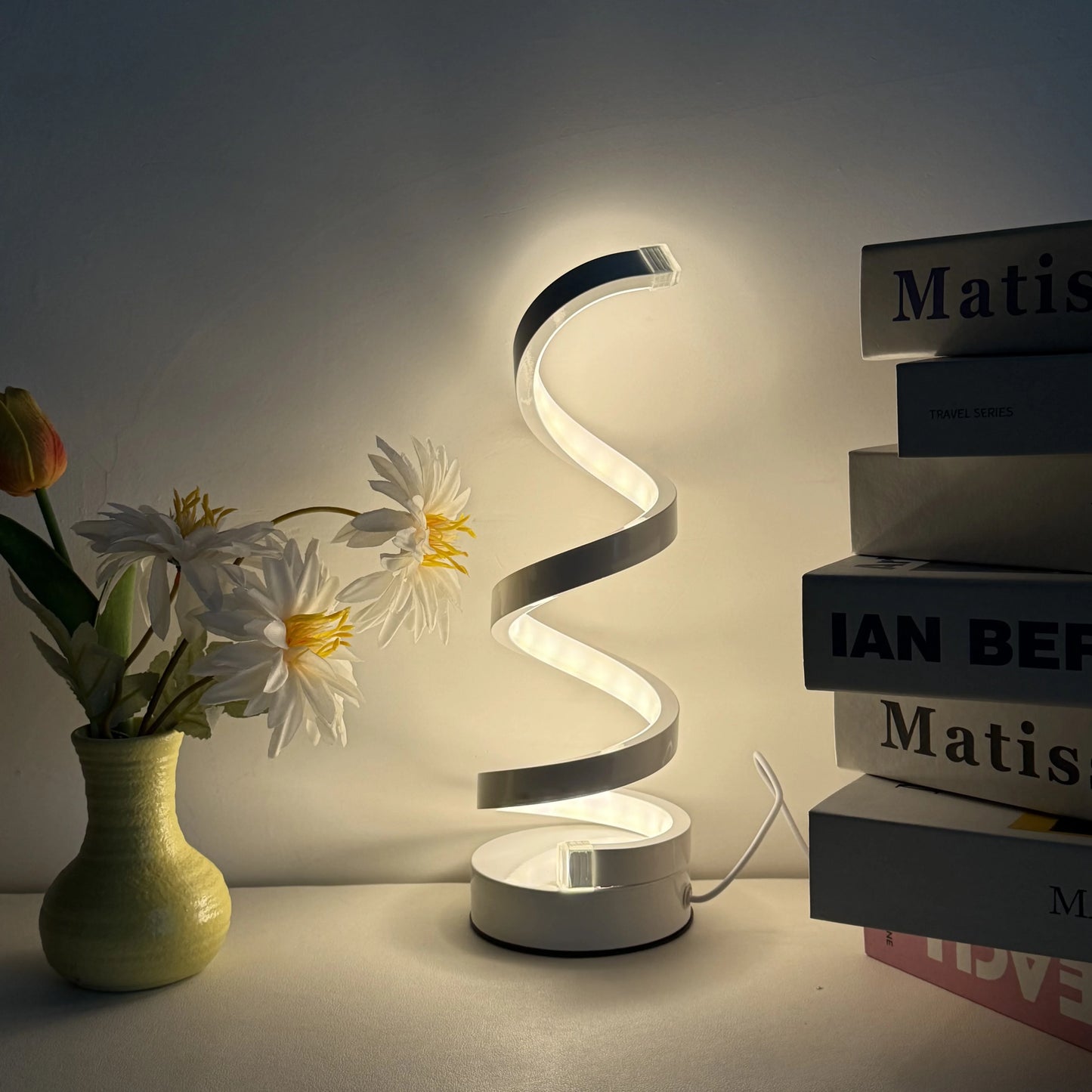 Modern Spiral LED Desk Lamp