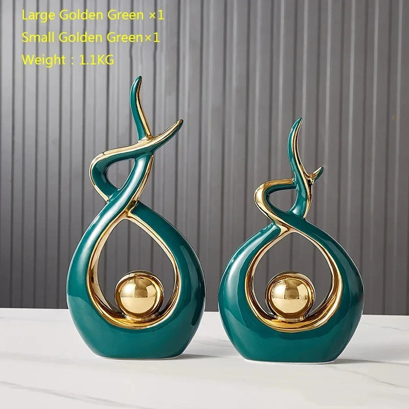 Nordic Ceramic Home Decor Figurines