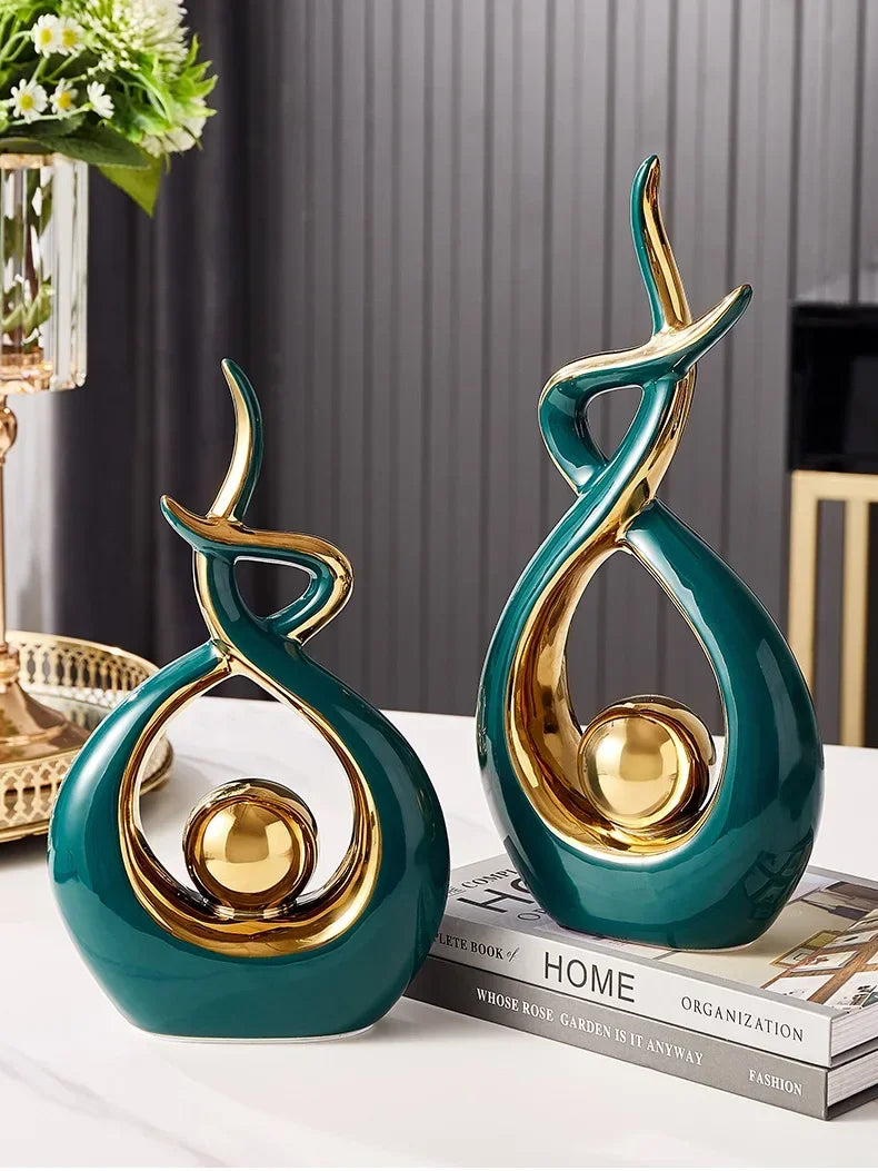 Nordic Ceramic Home Decor Figurines