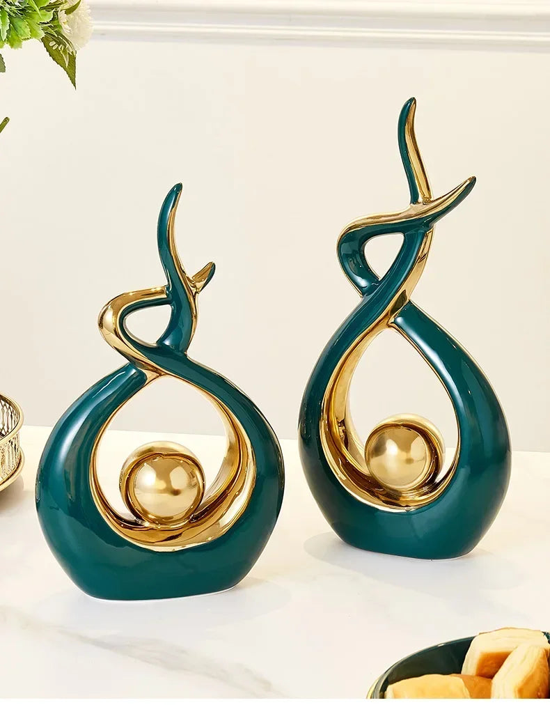 Nordic Ceramic Home Decor Figurines
