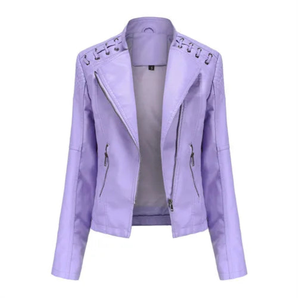 Luxury PU Leather Jacket Women