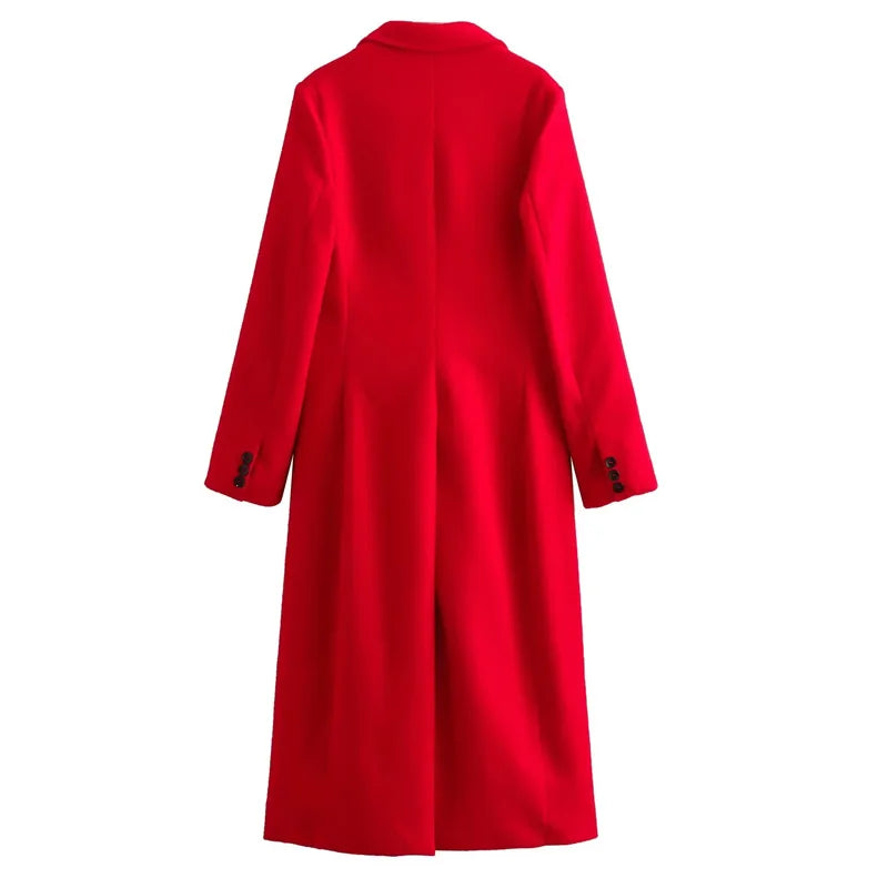 Red Wool Coat – Luxury Winter