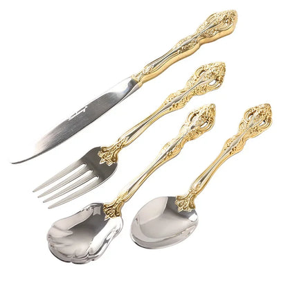 5-Piece Retro Stainless Cutlery Set