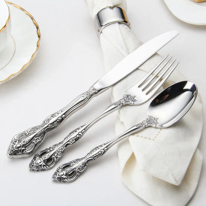 5-Piece Retro Stainless Cutlery Set