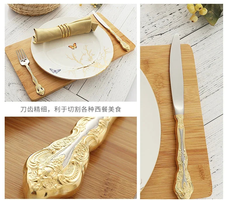 5-Piece Retro Stainless Cutlery Set