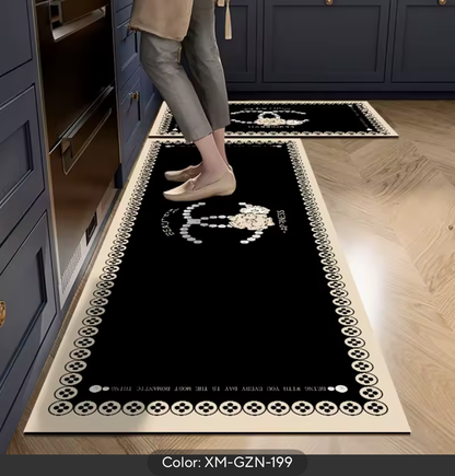 Cream Luxe Anti-Slip Kitchen Floor Mat Soft Absorbent Runner Rug (Multiple Sizes Available)