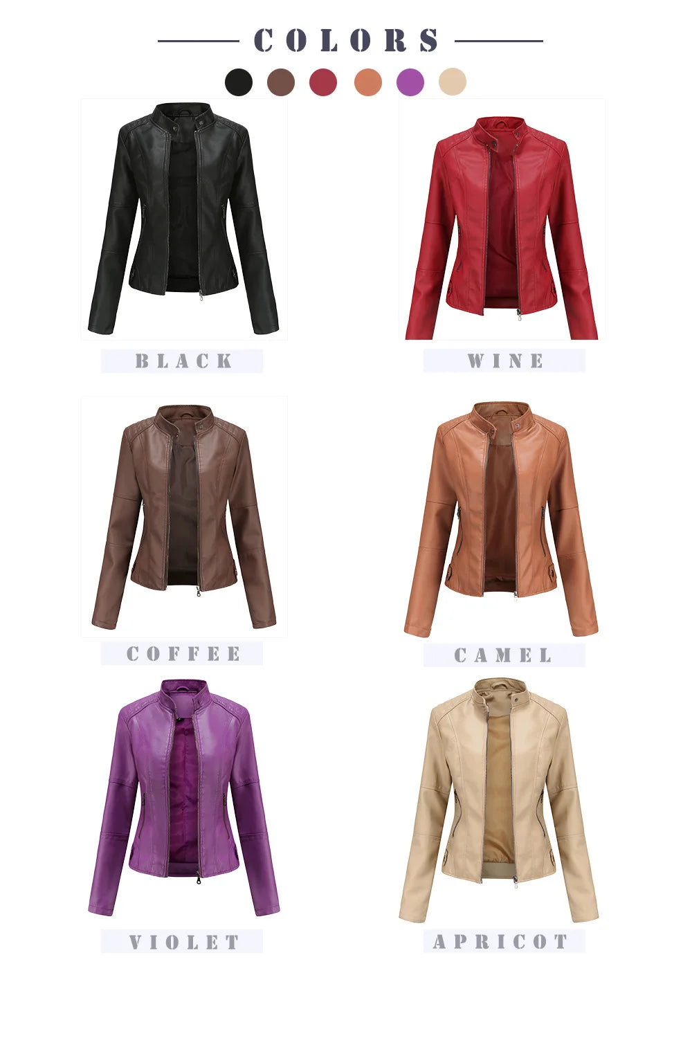 Women’s Faux Leather Moto Jacket