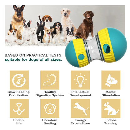 Interactive dog training toy for mental stimulation and slow feeding, suitable for all dog sizes