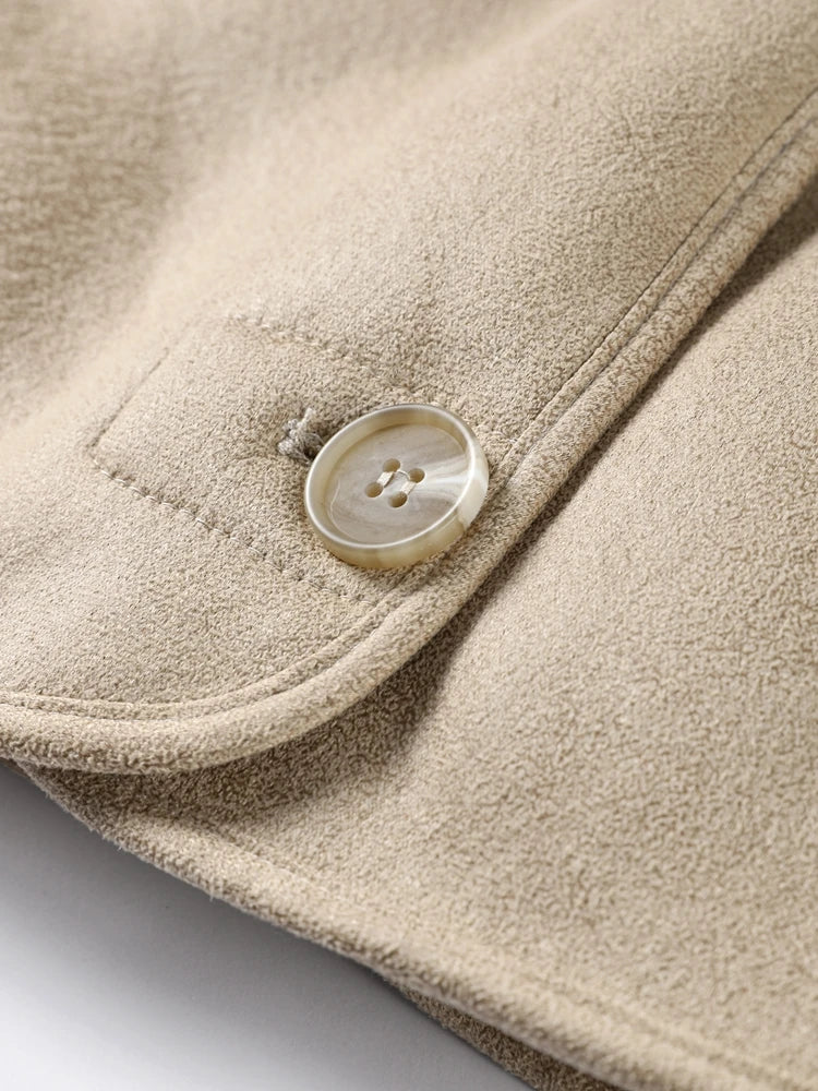 Double Sided Fur One Jacket Cotton Clothes Lamb Wool Coat Leather Jackets Women's Warm Loose Thick Lapel Fashion Casual Overcoat