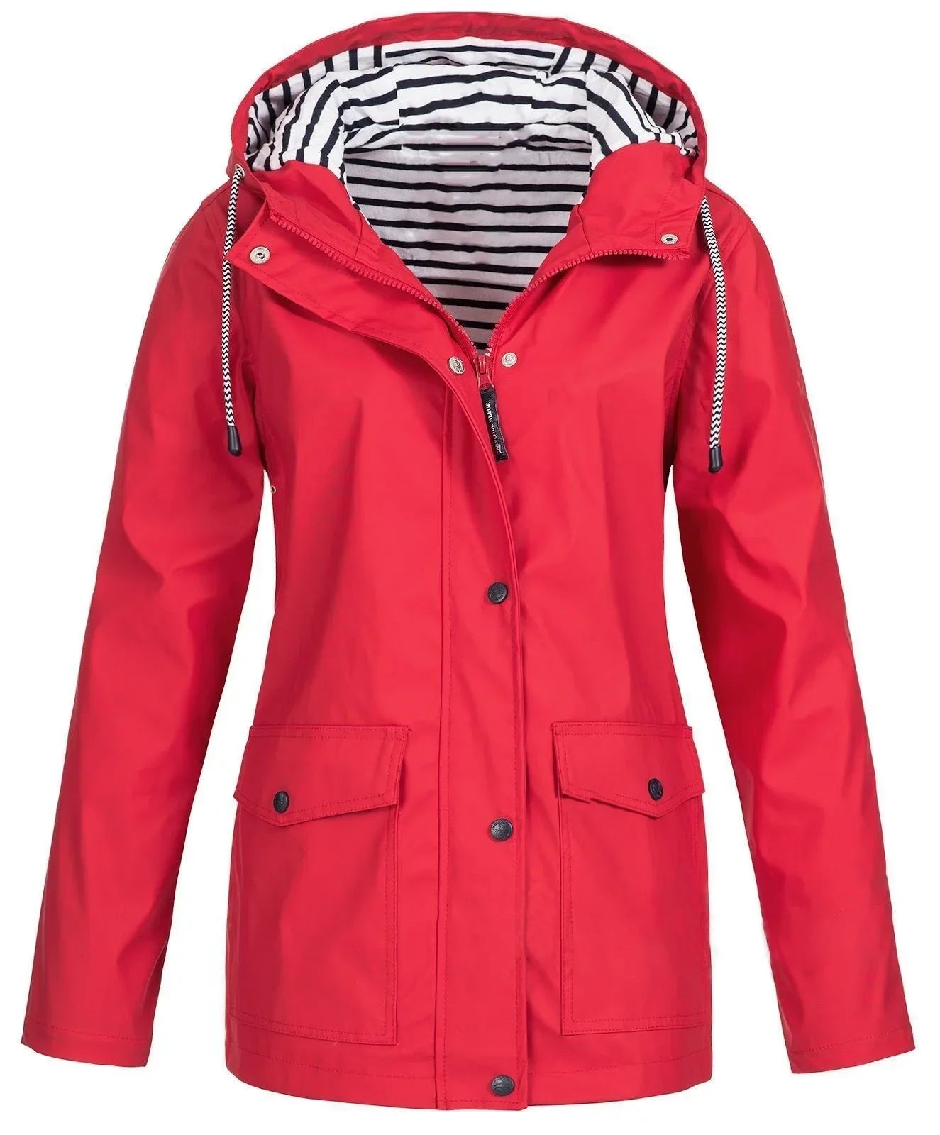 2025 Women’s Hooded Trench Coat – Casual Long Sleeve Windbreaker