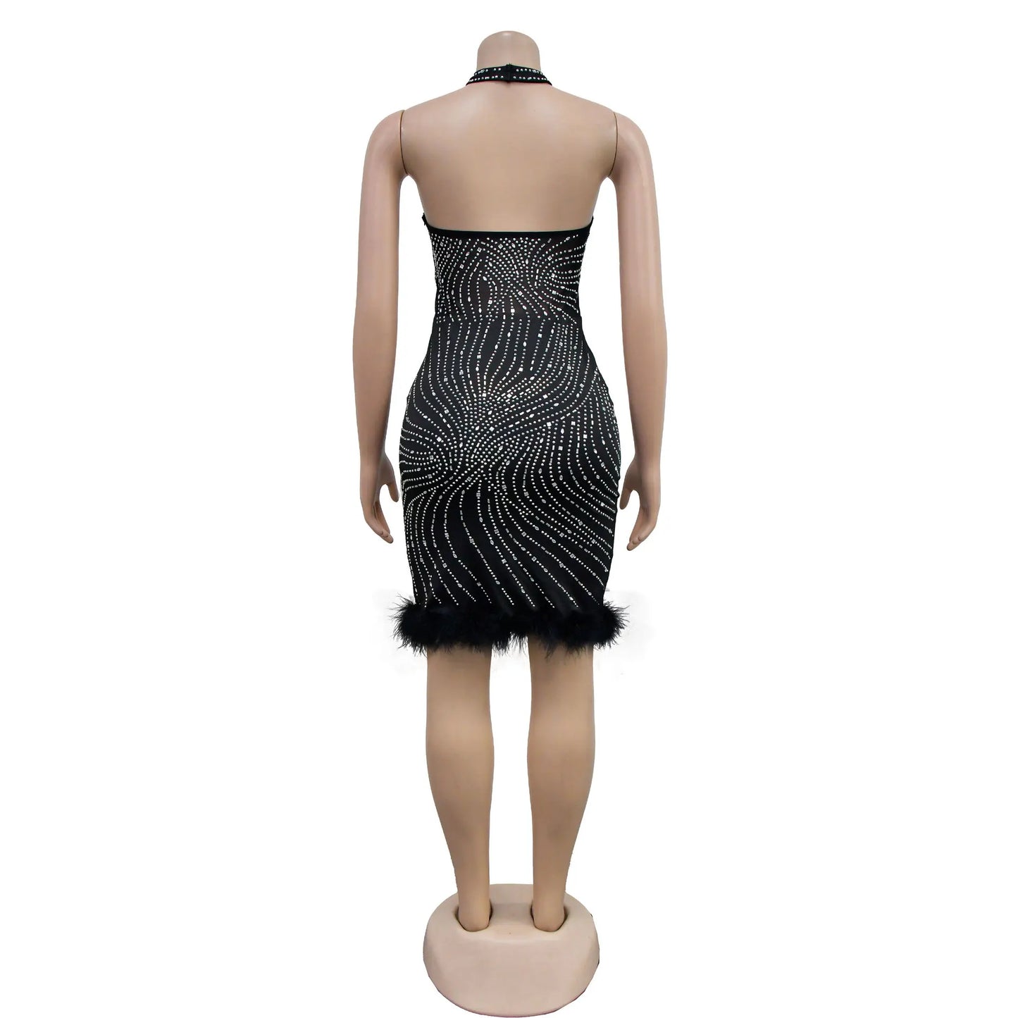 Sparkly Diamonds Elegant Dress Women For Wedding Party Cocktail Prom Dress