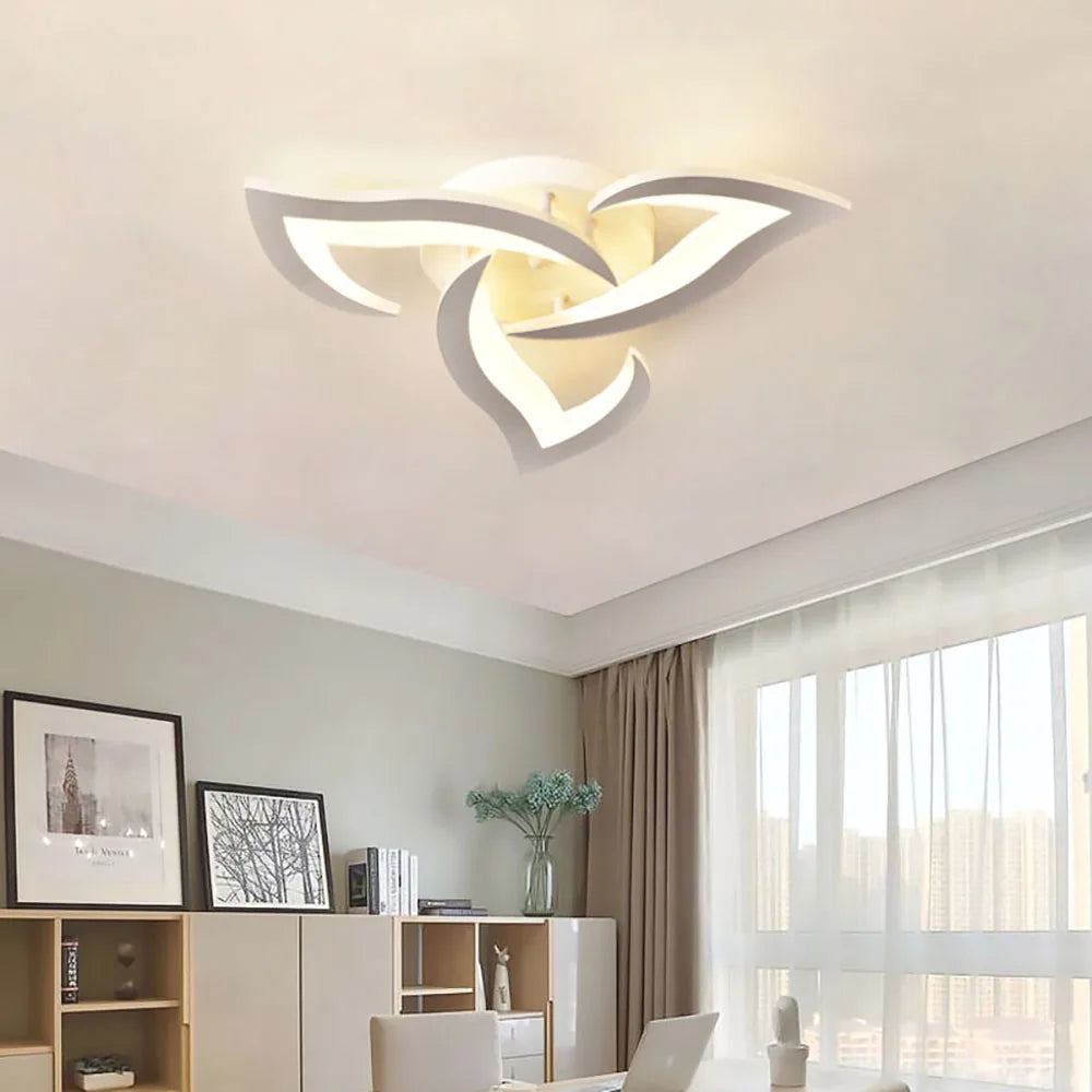 Modern LED Ceiling Light Line Design Creative Windmill For Lighting Fixtures In Living Rooms Bedrooms Study Rooms Dining Rooms