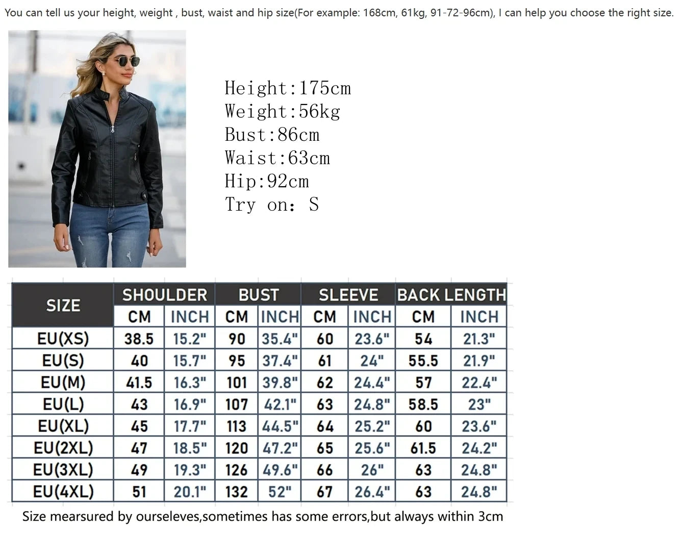 Women’s Faux Leather Moto Jacket