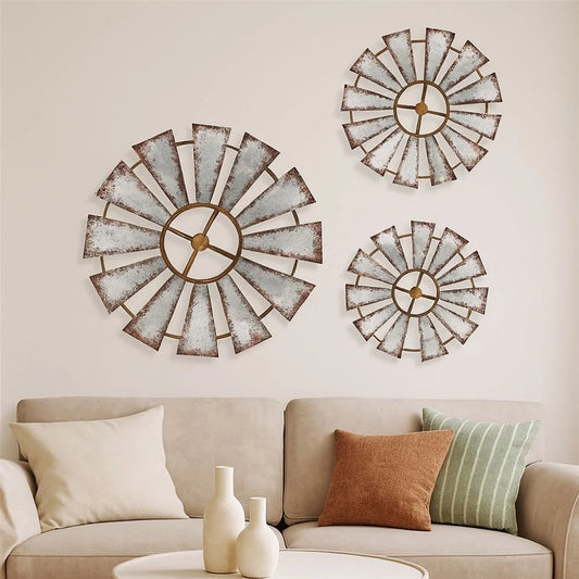 Vintage Wood Windmill Wall Decor Rustic Style Country Theme Windmill Home Decor Unique Hanging Rustic Wall Art Kitchen Decor