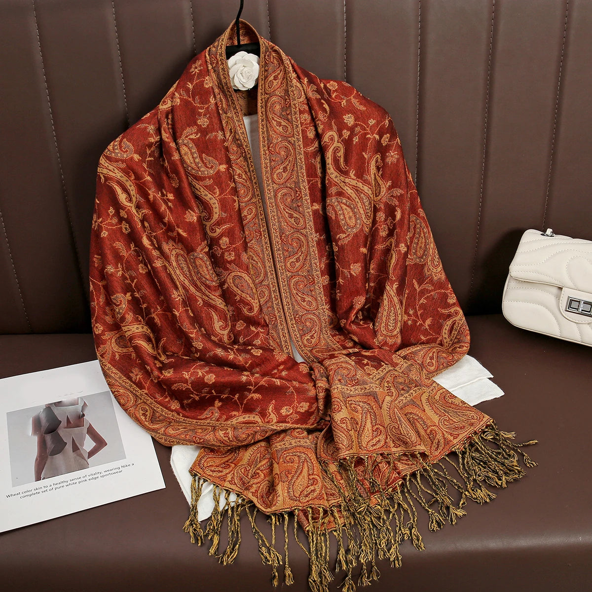 Luxury Brand Autumn Cashmere Pashmina Shawl – Warm Winter Printed Wrap & Cotton Scarf 2025