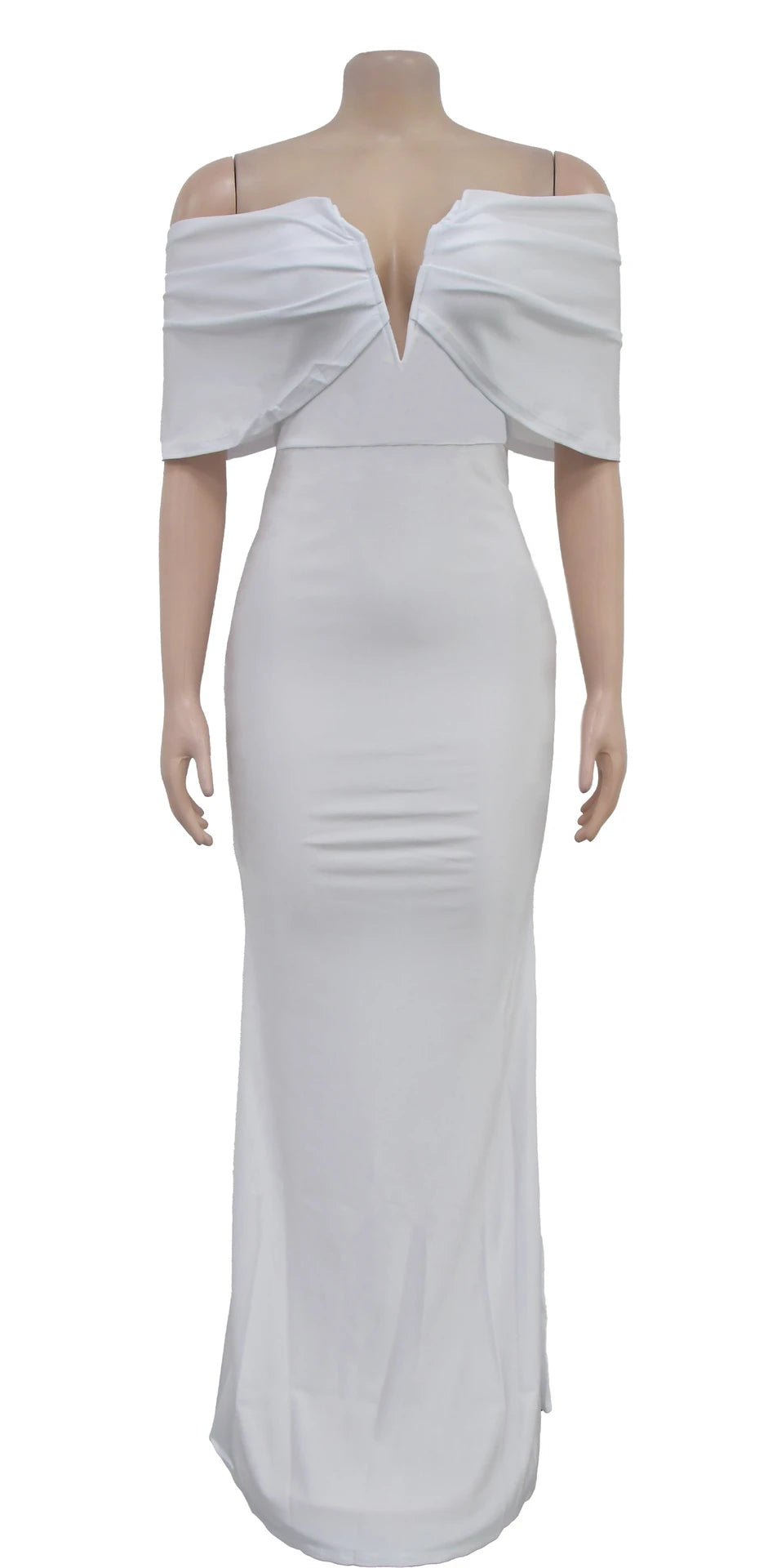 Women Sleeveless Bodycon V-neck Off The Shoulder Elegant Party Dresses