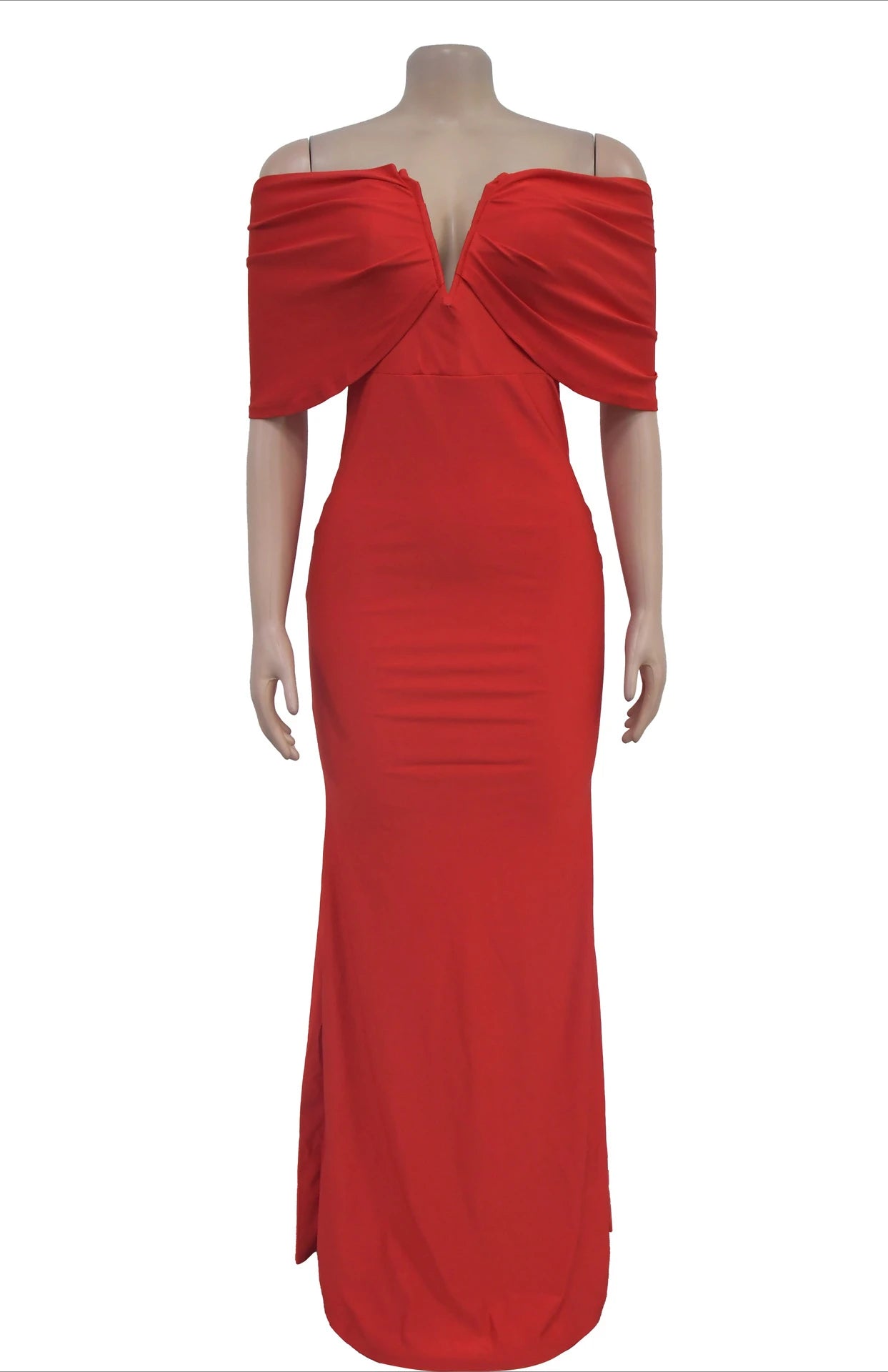 Women Sleeveless Bodycon V-neck Off The Shoulder Elegant Party Dresses