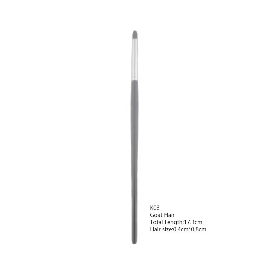 1pc Pony Hair Precision Eyeshadow Brush – Small Smudge & Smoky Eye Makeup Tool