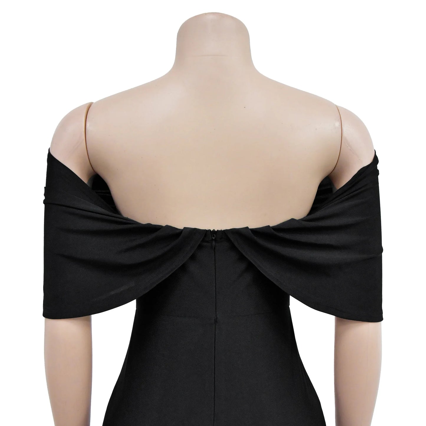 Women Sleeveless Bodycon V-neck Off The Shoulder Elegant Party Dresses