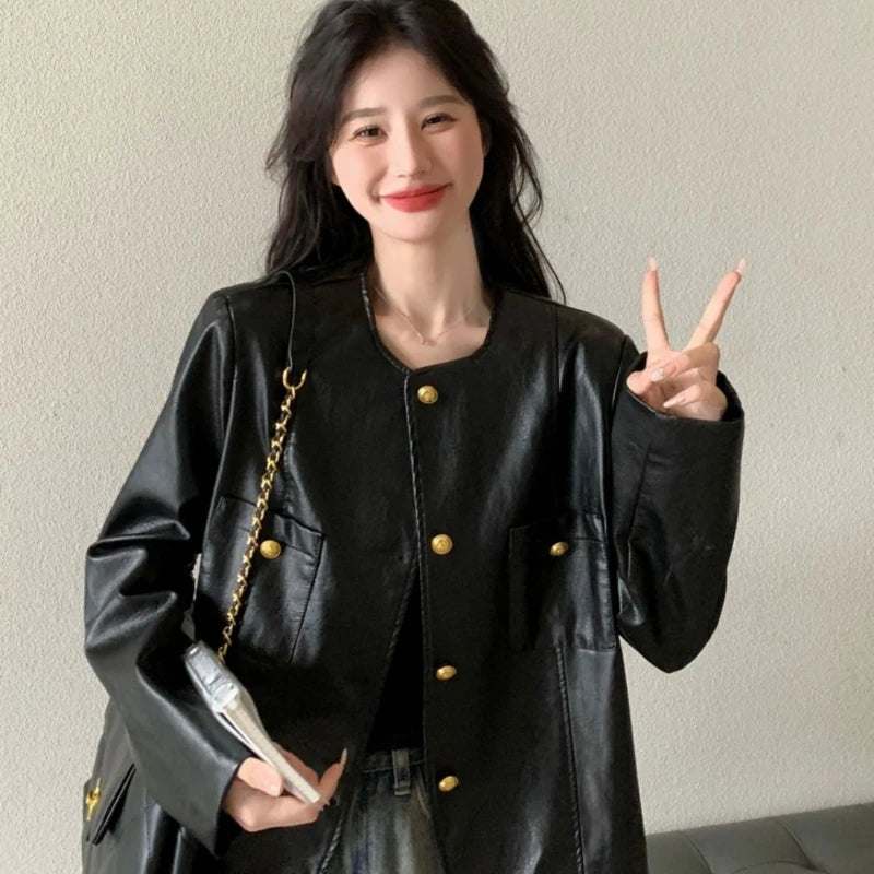 Classic Black Leather Jacket