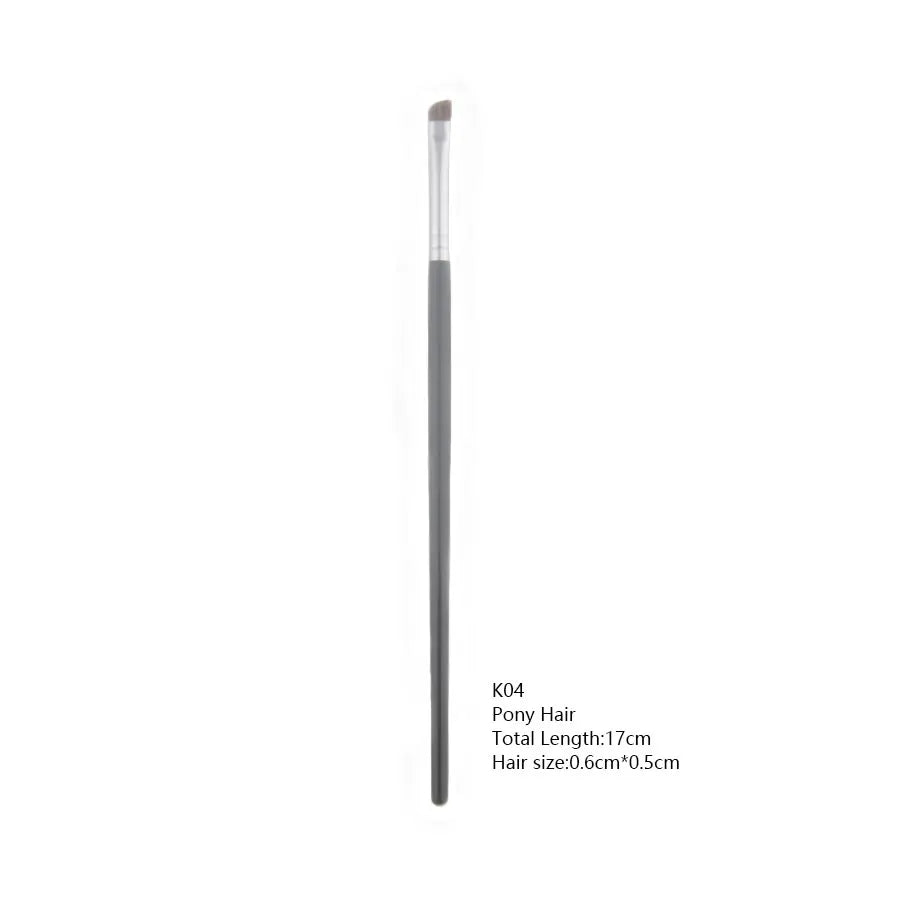 1pc Pony Hair Precision Eyeshadow Brush – Small Smudge & Smoky Eye Makeup Tool