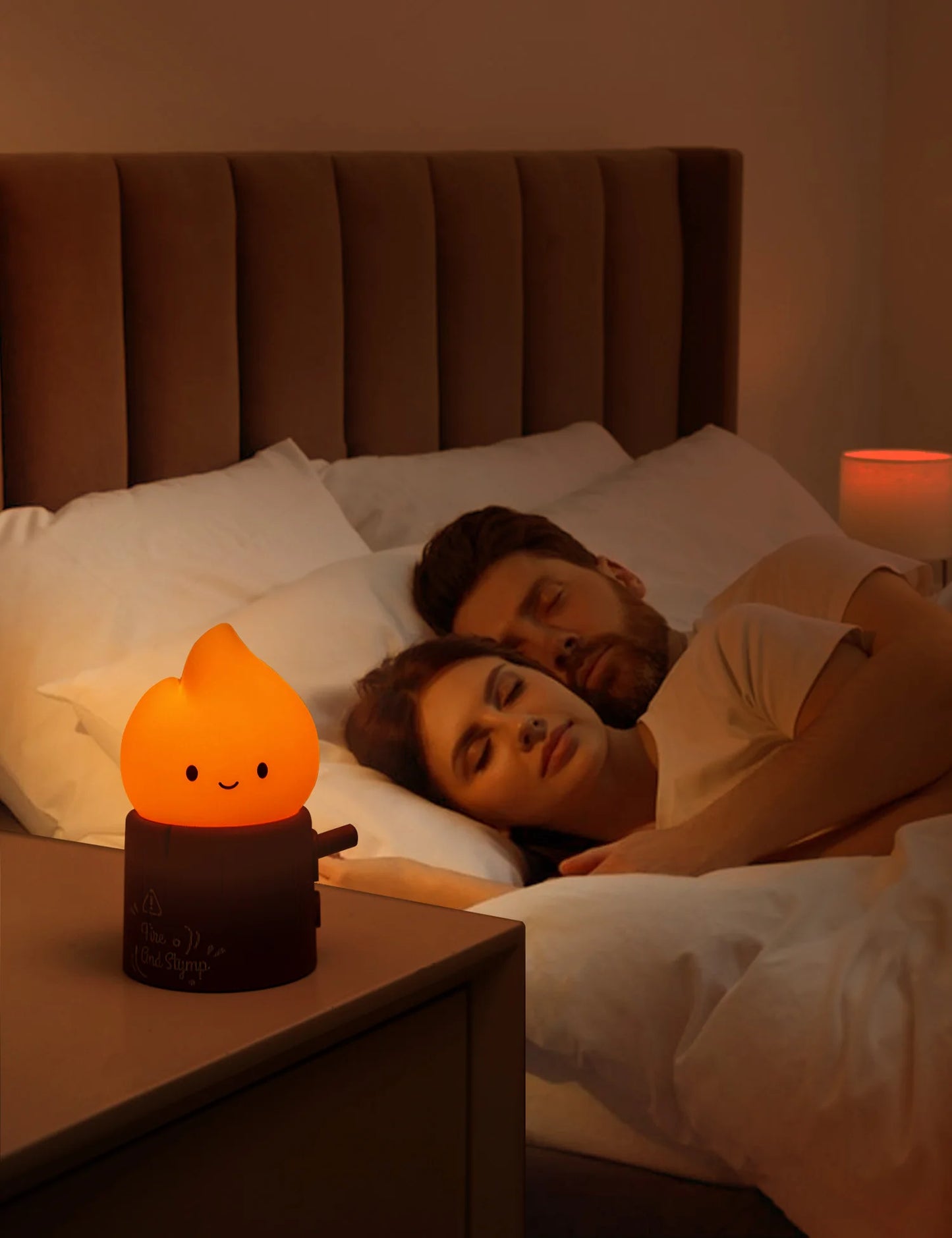 Flameless Candles Night Light Cute Sleeping Nightlights Dimmable 2 Lighting Modes Bedside Lamp For Kid Bedroom