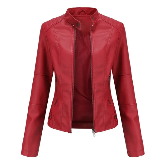 Women’s Faux Leather Moto Jacket