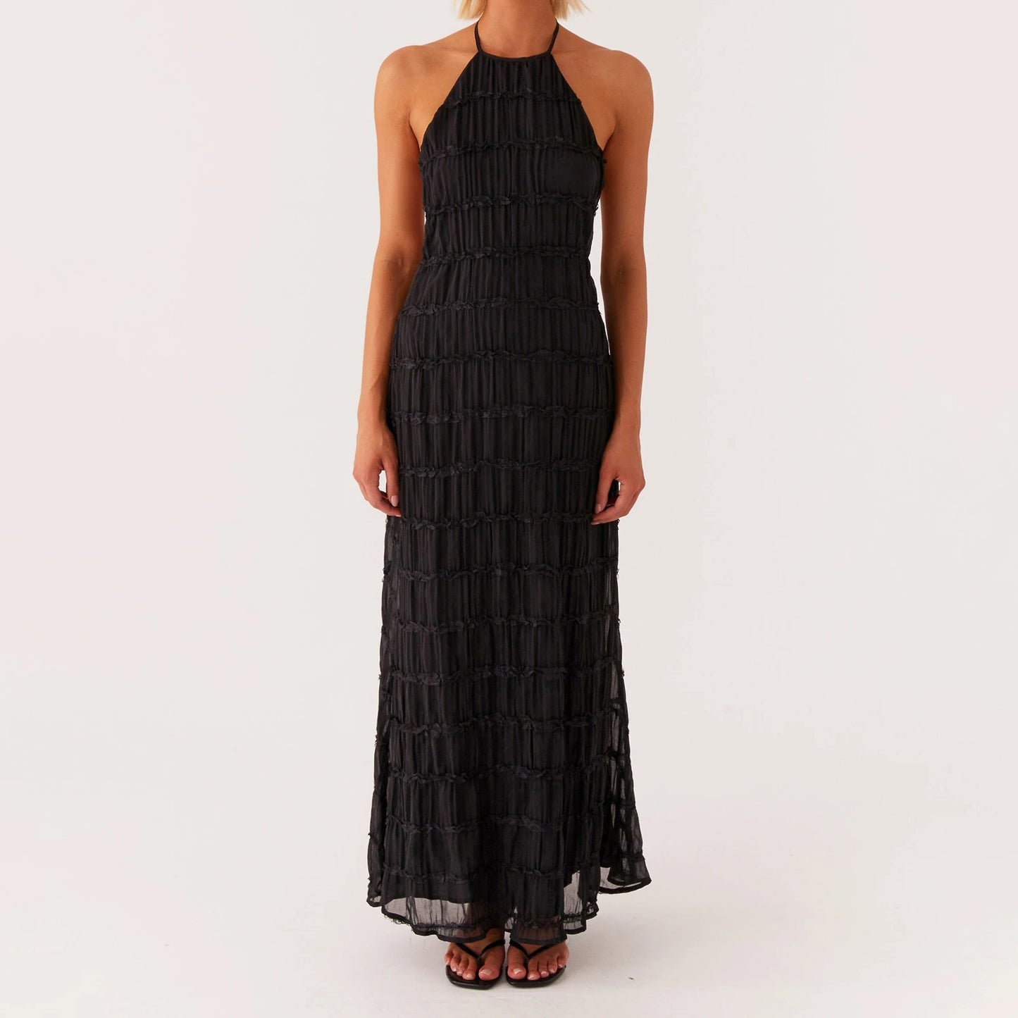 Women’s Ruched Bodycon Long Dress