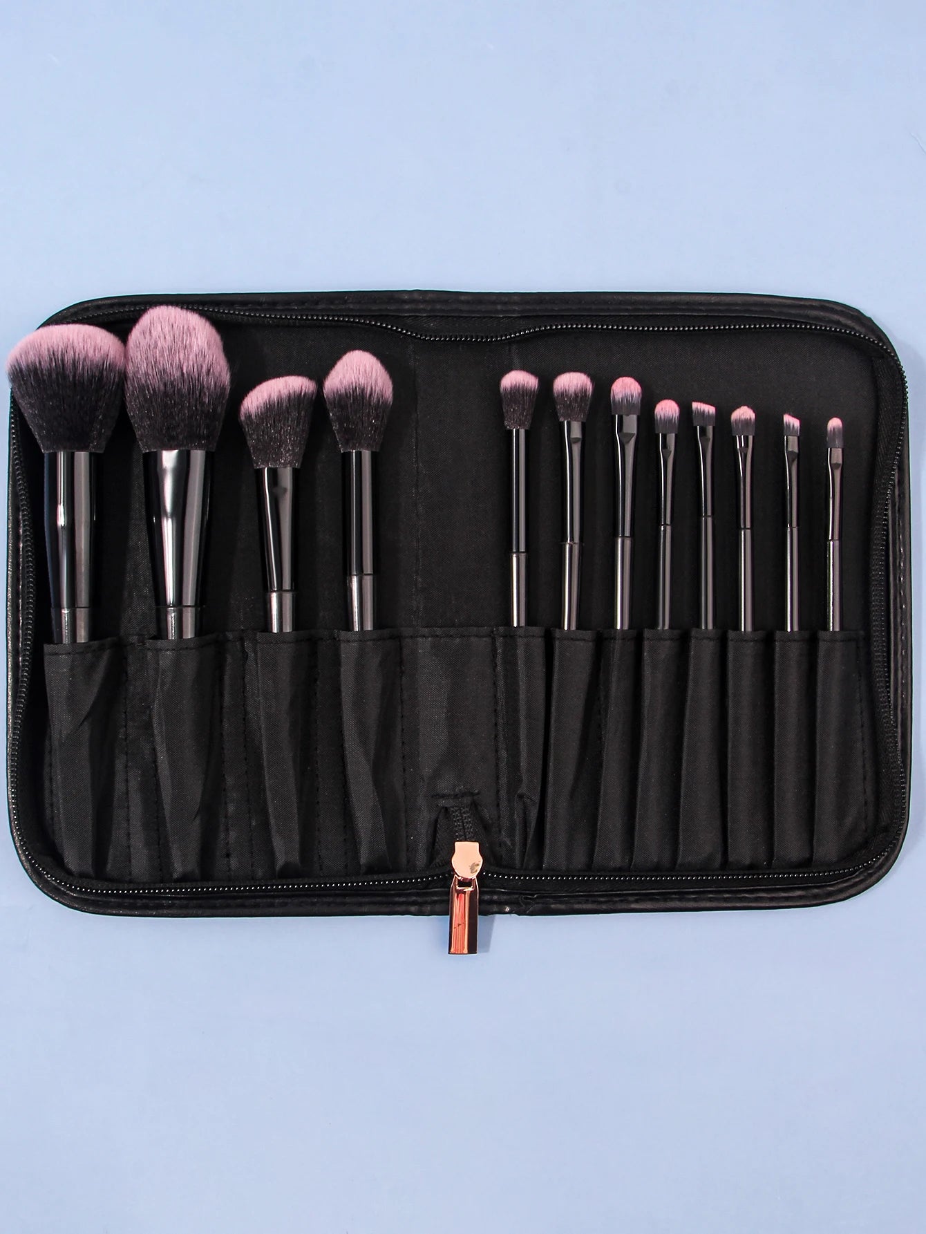 12-Piece Soft Makeup Brush Set – Foundation, Blush, Powder, Eyeshadow & Concealer Blending Brushes