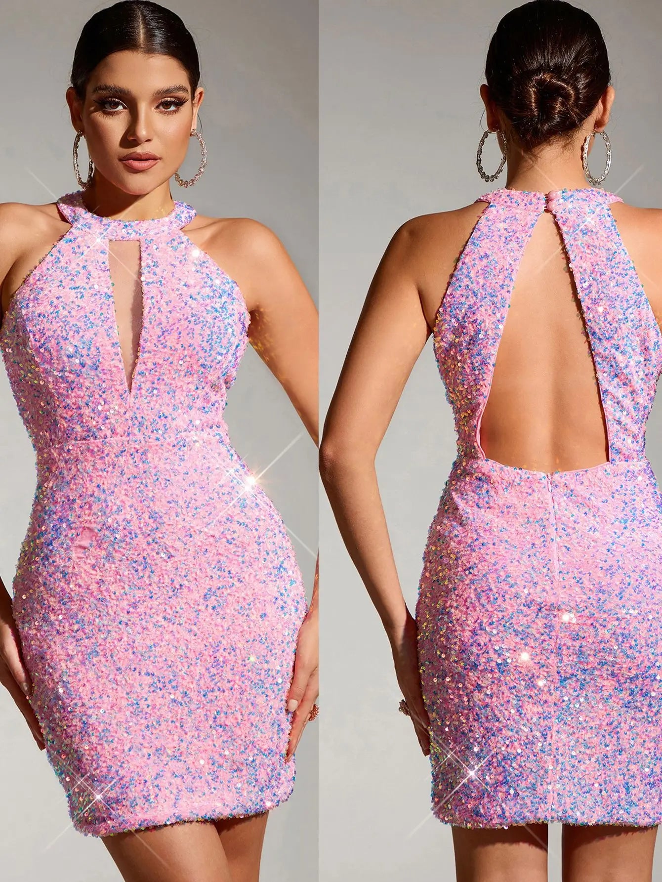 Sexy Irregular Womens Dresses Halter Club Elegant Party Short Summer Dress