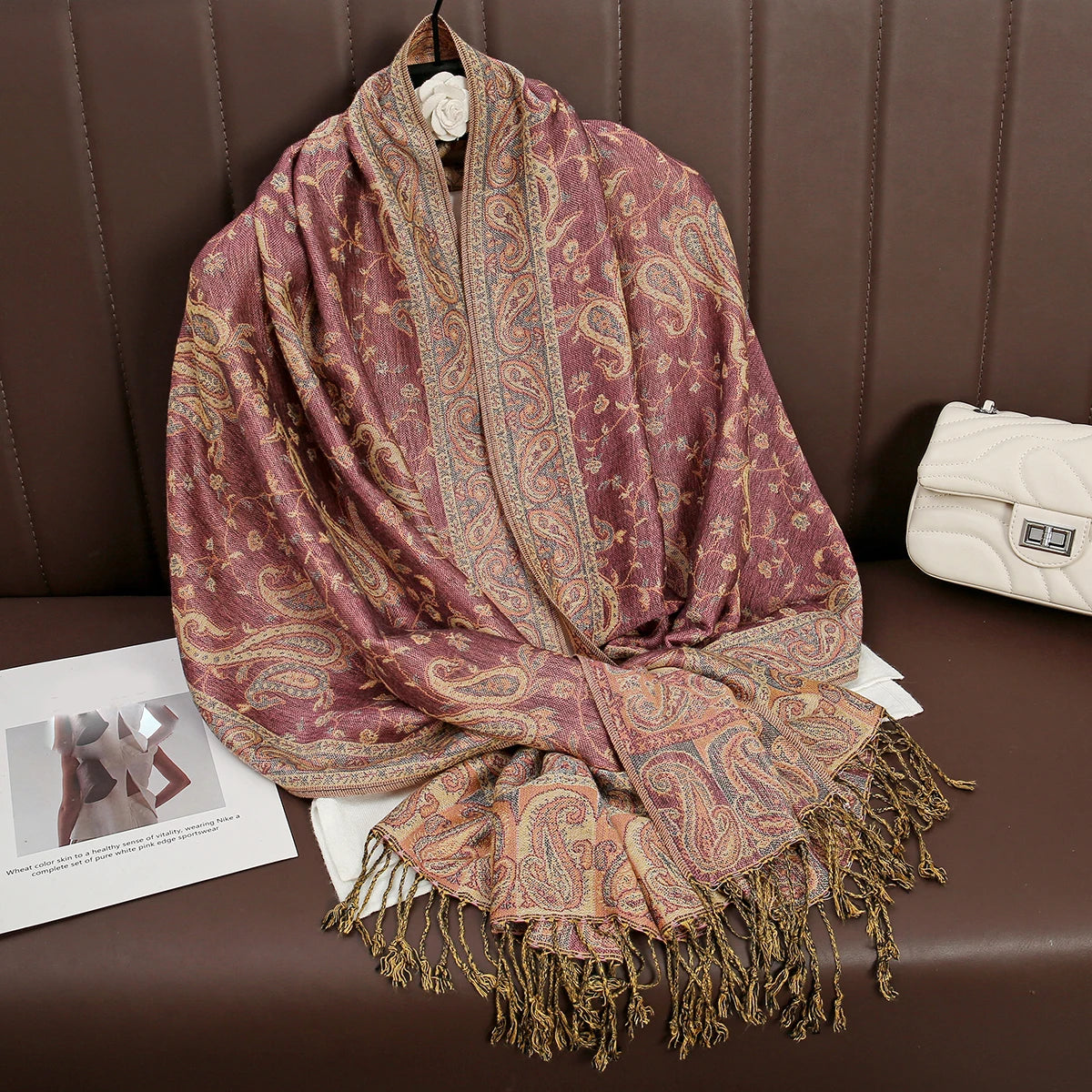 Luxury Brand Autumn Cashmere Pashmina Shawl – Warm Winter Printed Wrap & Cotton Scarf 2025