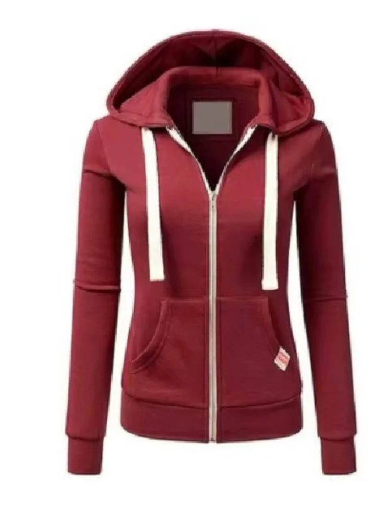 Women’s Hooded Sweatshirt Jacket