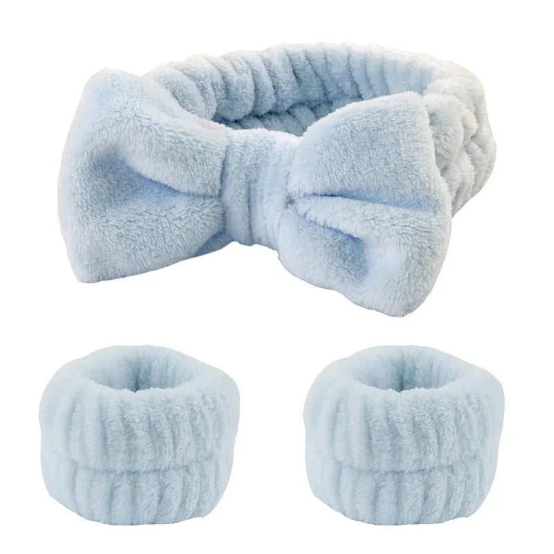 Women's Bow Headband & Wristband Set 