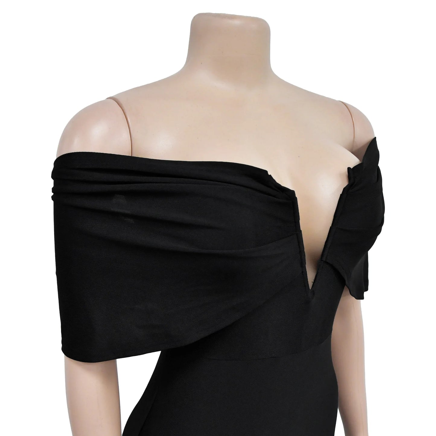 Women Sleeveless Bodycon V-neck Off The Shoulder Elegant Party Dresses